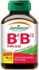 Jamieson Vitamín B6 + B12 + Folic Acid 110tbl