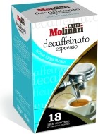 Molinari Espresso bezkofeínová 18x7g - cena, porovnanie