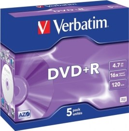 Verbatim 43497 DVD+R 4.7GB 5ks