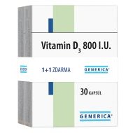 Generica Vitamin D3 800I.U. 30kps - cena, porovnanie
