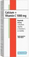 Generica Calcium + Vitamín C 1000mg 10ks - cena, porovnanie