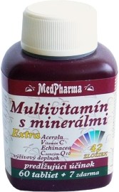 MedPharma Multivitamín s minerálmi + Extra C 67tbl