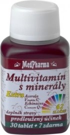 MedPharma Multivitamín s minerálmi + Extra C 37tbl