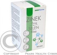 Edenpharma Zinok + Selén 100tbl - cena, porovnanie