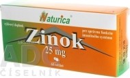 Naturica Zinok 25mg 60tbl - cena, porovnanie