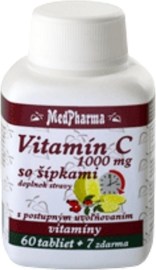 MedPharma Vitamín C 1000mg so šípkami 67tbl