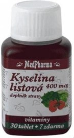 MedPharma Kyselina listová 400mcg 37tbl
