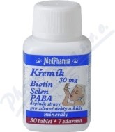 MedPharma Kremík 30mg + Biotin + Selen + Paba 37tbl - cena, porovnanie