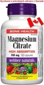Webber Naturals Magnezium 150mg 60tbl