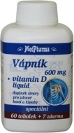 MedPharma Vápnik 600mg + Vitamín D 67tbl - cena, porovnanie