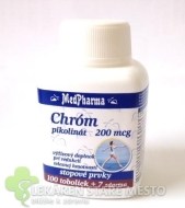 MedPharma Chróm Pikolinát 200mcg 37tbl - cena, porovnanie