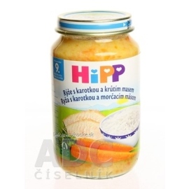 Hipp Bio ryža s karotkou a morčacím mäsom 220g
