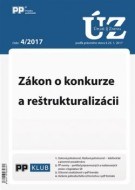 UZZ 4/2017 Zákon o konkurze a reštrukturalizácii - cena, porovnanie