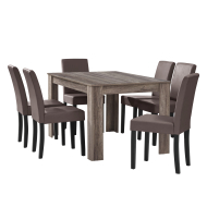En Casa Elegantný dubový jedálenský stôl HTFU-1402 - 140 x 90 cm - so 6 stoličkami HTMY-9705 - cena, porovnanie