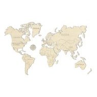 Wooden City Drevená mapa sveta na stenu L - cena, porovnanie