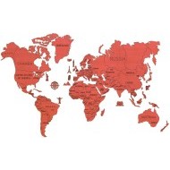 Wooden City Drevená mapa sveta na stenu XL Coral - cena, porovnanie