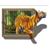 Veselá Stena Samolepka Tiger v obraze - cena, porovnanie