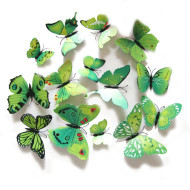 Veselá Stena Farebné 3D Motýliky Zelené - cena, porovnanie