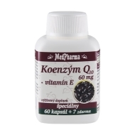MedPharma Koenzým Q10 60mg + Vitamín E 67tbl - cena, porovnanie