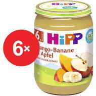 Hipp BIO Jablká s mangom a banánmi 6x190g - cena, porovnanie