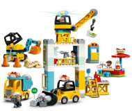 Lego DUPLO Town 10933 Stavba s vežovým žeriavom - cena, porovnanie