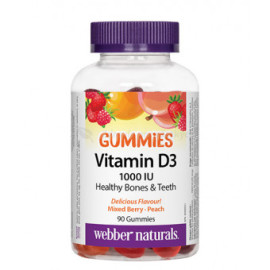 Webber Naturals Gummies Vitamín D3 90tbl