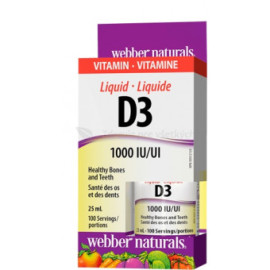 Webber Naturals Vitamín D3 1000 IU 25ml