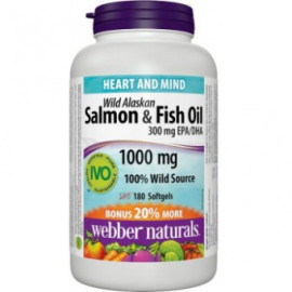Webber Naturals Salmon & Fish Oil 180tbl