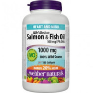 Webber Naturals Salmon & Fish Oil 180tbl - cena, porovnanie