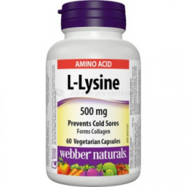 Webber Naturals L-Lysine 500mg 60tbl