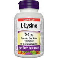 Webber Naturals L-Lysine 500mg 60tbl - cena, porovnanie