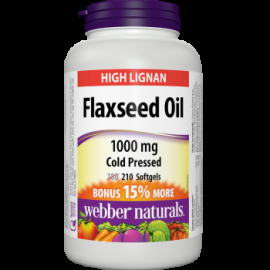 Webber Naturals Flaxseed Oil 210tbl