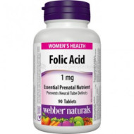 Webber Naturals Folic Acid 90tbl - cena, porovnanie