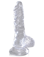 Pipedream King Cock Clear 4" with Balls - cena, porovnanie