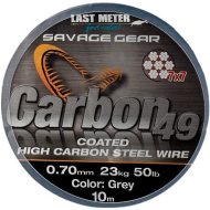 Savage Gear Carbon49 0,70 mm 23 kg 50 lb 10 m Coated Grey - cena, porovnanie