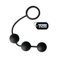 Tom Of Finland Silicone Cock Ring with 3 Weighted Balls - cena, porovnanie