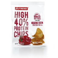 Nutrend High Protein Chips paprika 40g - cena, porovnanie