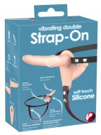 You2Toys Vibrating Double Strap-On Soft Touch Silicone Skin - cena, porovnanie