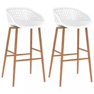 vidaXL Barové stoličky 2 ks plast / kov / 248153 - cena, porovnanie
