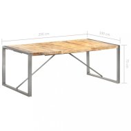vidaXL Jedálenský stôl hnedá / sivá 200x100x75 cm 321565