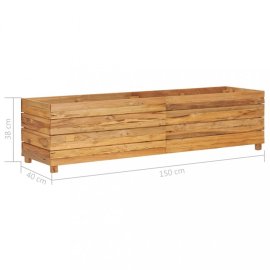vidaXL Záhradný kvetináč teakové drevo 150x40x38 cm 47423