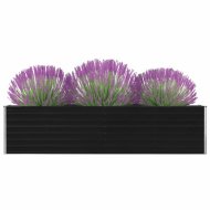 vidaXL Záhradný kvetináč pozinkovaná oceľ 320x40x77 cm Antracit 47051 - cena, porovnanie