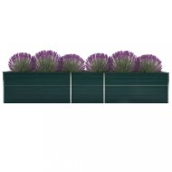 vidaXL Záhradný kvetináč pozinkovaná oceľ 400x80x45 cm Zelená 47057 - cena, porovnanie