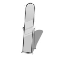 vidaXL Voľne stojace podlahové obdĺžnikové zrkadlo sivé - cena, porovnanie