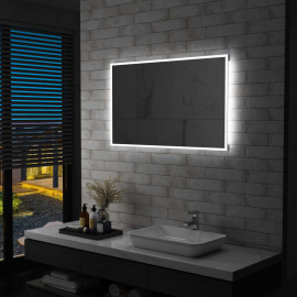 vidaXL Kúpeľňové LED nástenné zrkadlo 100x60 cm