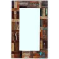 vidaXL Zrkadlo z recyklovaného dreva , 80 x 50 cm - cena, porovnanie