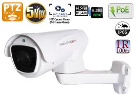 Monitorrs Security 5,1 MPIx PTZ kamera 10 x zoom auto focus