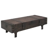 vidaXL Konferenčný drevený stolík s Vintage prevedením 120x55x35 cm - cena, porovnanie