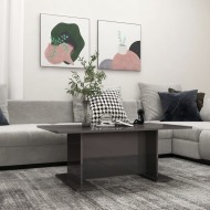 vidaXL Konferenčný stolík lesklý sivý 103,5x60x40 cm drevotrieska - cena, porovnanie