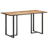 vidaXL Jedálenský stôl 140 cm surové mangovníkové drevo - cena, porovnanie